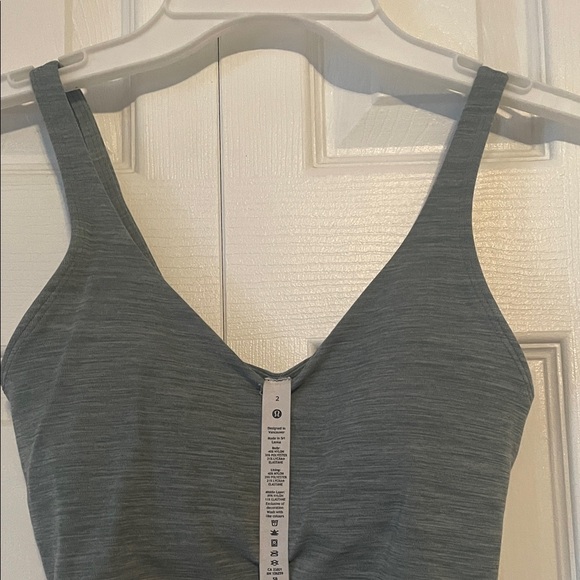 Lululemon Heather Green Align Padded Tank -Size 2 - Picture 4 of 16